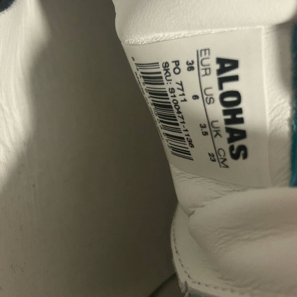 ALOHAS White and Teal Footwear - Picture 5 of 5